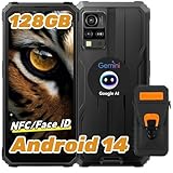 Blackview BV4800 Pro Outdoor Handy Ohne Vertrag Android 14, 12GB+128GB/2TB TF,Outdoor Smartphone, Corning Gorilla 6.56' HD+, IP69K Buastellenhandy 4G Dual SIM,16MP+8MP, NFC/OTG/GPS Mit Schutzhülle
