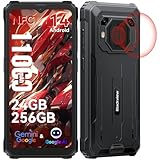 Blackview BV6200 Plus Outdoor Handy 11000mAh 24GB+256GB/2TB, Android 14 Outdoor Smartphone Ohne Vertrag, 98DB Lautsprecher, 6.56' 90Hz, IP69K Wasserdicht,Baustellenhandy, 16MP+13MP/Dual 4G/OTG/GPS/NFC